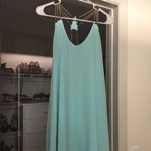 Sky blue party dress